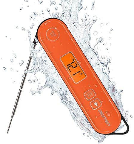 DIGITEN Grill Thermometer Baking Thermometer Digital Kitchen Thermometer for Cooking Instant Read Thermometer for BBQ Indoor Outdoor Waterproof Meat Thermometer