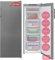 Amica GSN 324 160 E NoFrost Gefrierschrank 174L, 4 Schubladen, 3 Ablagefächer, 2 Türablagen, Inverter Motor, Tür-Offen-Alarm, 54cm breit, 145 cm hoch Edelstahloptik