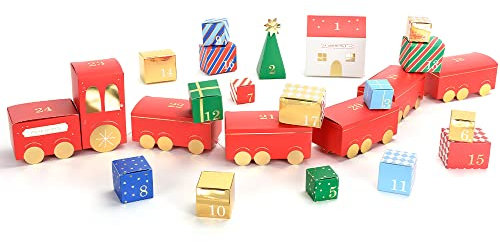 DIY Adventskalender Zug Weihnachten