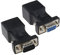 EMSea 9-poliger RS232 DB9 auf RJ45 Serieller Adapter Ethernet Konverter für Standard 9 Pin D-Sub RS-232 Geräte Computer Laptop Drucker DB9-F auf RJ45-F & DB9-M auf RJ45-F