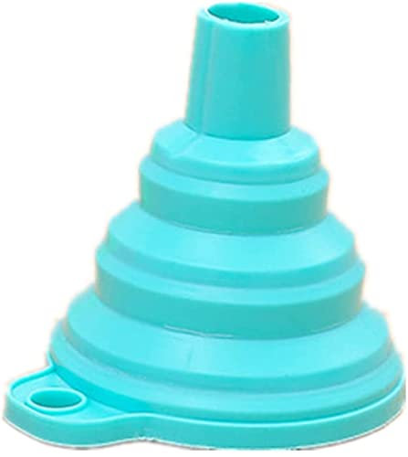 Générique Entonnoir Pliable en Silicone - Coloré pour Liquides et Poudres - Accessoire de Cuisine