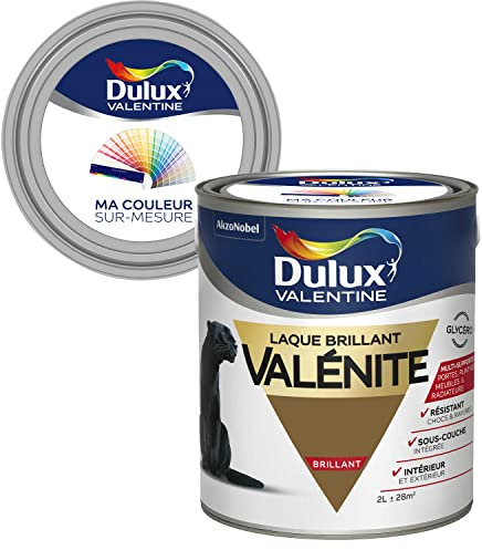 Ma Couleur Sur-mesure par Dulux Valentine – Peinture Laque Glycéro - Grande résistance pour boiseries et ferronneries - Brillant Bronze 2 L