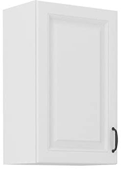 Mirjan24 Küchenschränke Retroline Unterschrank Hängeschrank Spülenunterschrank Herdumbauschrank Eckunterschrank Backofenschrank Küchenzeile (Weiß, Hängeschrank 45 G-72 1F)