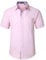 HISDERN Men's Short Sleeve Pink Shirts Formal Casual Regular Fit Dress Shirt Button Down Business Office Shirts with Chest Pocket,XL