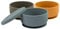Tiny Dining Bol bol d'aspiration en silicone bébé avec des couvercles - multicolour - 3pc