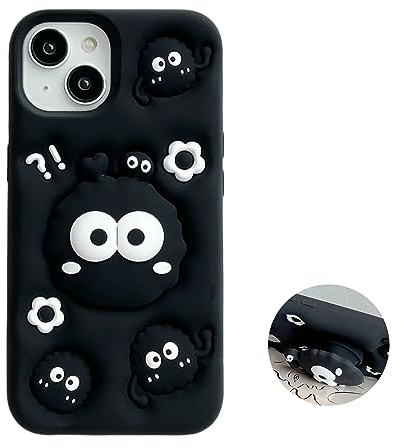 QoKcoahn Fall für iPhone 11, 3D Kawaii Phone Cases Lustige Nette Cartoon Eggette Bracket Cover Soft Silikon Gel Drop Protection Case für iPhone 11