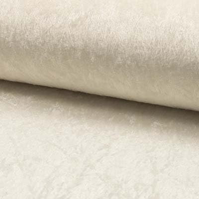 Pannesamt Meterware | 1 Meter | 26 Farben | Brilliant Samt | 145 cm breit | Stoff | Velour (Ecrü)