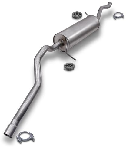 ATEC Germany Auspuff Schalldämpfer Set 1x Mittelschalldämpfer, 2x Anschlagpuffer, 2x Bügelschelle Ø 60 mm Kompatibel mit FORD GALAXY Mk1 (WGR), SEAT ALHAMBRA (7V8, 7V9), VW SHARAN (7M_)