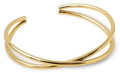 SINGULARU - Cross Armreif. Edelstahl mit 18 Kt Vergoldeter Beschichtung. Schmuck für Damen.