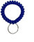 25 Pcs Porte-clés spiralé extensible, Porte-clés spiralé pour porte-clés et porte-numéros (Bleu)