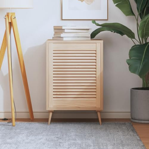 Rantry Porte type volet en bois massif de pin 61,5 x 49,4 cm Portes d'armoires