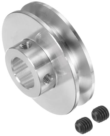 Kozelo Keilriemenscheibe - [12mm Bohrung x 41mm Außendurchmesser] Aluminiumlegierung V-Rillen-Antriebsscheibe für 3-5mm PU-Rundriemen für viele vorhandene Antriebskonstruktionen