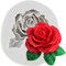 MINFEIDMS Stampo in silicone 3D con grande rosa a forma di rosa, per fondente e cioccolato, decorazione per torte, zucchero, cupcake, pasta di gomma, caramelle, cioccolato, argilla polimerica