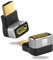 AXFEE Right Angle HDMI Adapter 8K, 270 Degree Male to Female HDMI Connector, HDMI Adapters Support 8K & 3D, TV, Projector, Monitor, Laptop, 2 Pack