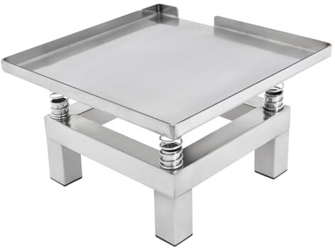 HarBin-Star Beton Rütteltisch, 35 x 35 x 22cm Mini Rütteltisch Aus Edelstahl, 3000-3600 Mal/Minute, für Entfernen Von Blasen, Schütteln des Niederschlags