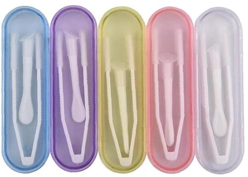 MYSUNBAR Pinzette multicolori per lenti a contatto e asta di aspirazione per clip speciali, strumento per rimuovere lenti a contatto, multicolore, organizer tascabile, multicolore, Organizer tascabile