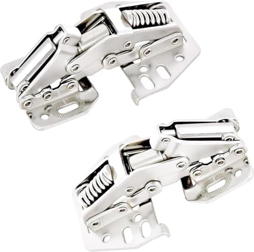 2pcs Caravan Cabinet Lid Hinges Heavy Duty Overhead Swing up Locker Cupboard Door Stay Lid Hinge Stay Lift Up Buffer Support for Motorhome Van Campervan T5 T6 T4 Boat Cupboard