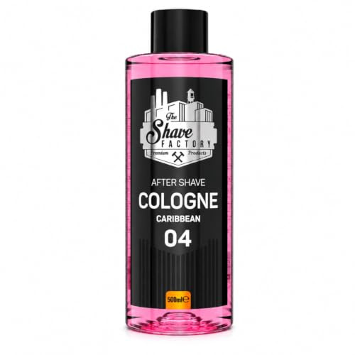 The Shave Factory - Caribbean 04 After Shave Cologne - Perfumowana Woda Kolońska w szklanej butelce po goleniu 500ml