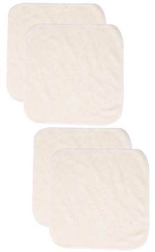 VALICLUD 2 Ensembles Tissu De Nettoyage De Fibres De Bambou Serviette Débarbouillettes Lingettes Nettoyantes Pour Le Visage Lavage Essuie-face De Toilette Exfoliant Beige 2 Pièces * 2