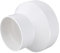 HORIALENCE Straight Duct Reducer Ventilation Adapter Abs Duct Connector for Seamless Ventilation System for Bathroom Kitchen Exhaust Fans Durable and