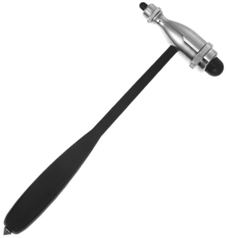 GANAZONO Martello Neurologico Inossidabile per Test Riflessi e Sensibilità Nerve Strumento Ergonomico per Esami Clinici e Muscolari