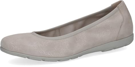 CAPRICE Ballerina Leder grau G-Weite