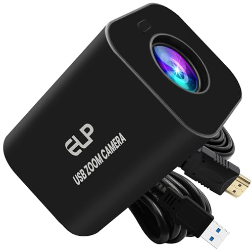 G 12x Zoom 4K 30fps USB Camera 1080P 60fps HDMI USB Webcam Auto Focus Manual Focus PC Camera H.265 H.264 High Speed Varifocal Web Camera for Streaming Video Conferencing (21X Zoom)