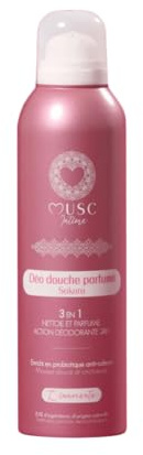 MUSC INTIME La Marque Officielle - Déodorant douche parfumé - Sakura - L’Innocente - 3-en-1 - Nettoie et Parfume - Action déodorante 24h - 200ml