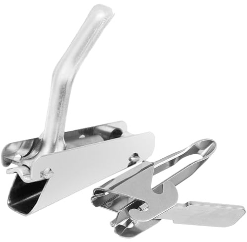 HOMOCONO 2 Pinzas de Acero Inoxidable para Pelar Piñones y Pistachos, Abridor Práctico de Nueces para Hogar y Cocina, Herramienta para Frutos Secos y Semillas