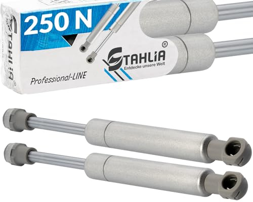 Stahlia Gasdruckfeder 250N (2 Stück) Gasdruckdämpfer Ersatz für Lift-O-Mat Kompressionsfeder Klappenbeschlag Türdämpfer