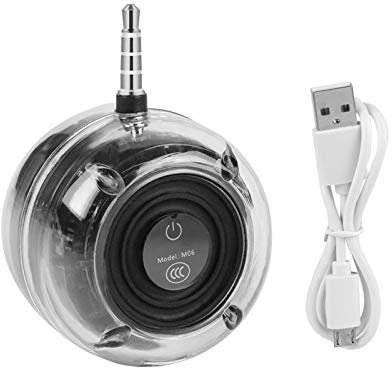 Mini Haut-Parleur Portable, Enceinte Basse Audio Jack 3,5 mm AUX Interface USB Haut-Parleur Intelligent HiFi Stéréo Basse SoundBox Haut-Parleur Portable pour iPhone, iPad, iPod, Android, Tablette.