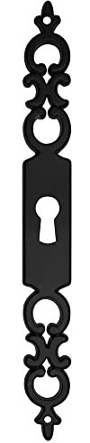 cyclingcolors entrée de clé serrure entrée meuble ancien décoration rustique vintage clef antique (entrée clé régence-fer noir)