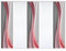 HOME in green 84070 ELANIA Schiebegardine aus recyceltem Polyester, halbtransparent, Farbe:rot, Größe:245 x 60 cm, Anzahl:5er-Set (3X Motiv. 2X Uni)