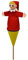 Marionette Märchenfigur Handpuppe Kasper Clown 36 cm, Ideal für Puppentheatre und Rollenspiele, für Kinder Baby Jungen Mädchen