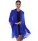 RIIQIICHY Stola Damen Festlich Fur Abendkleid Schultertuch Sommer Chiffon Schals Tücher Pashmina Blau Stola Hochzeit