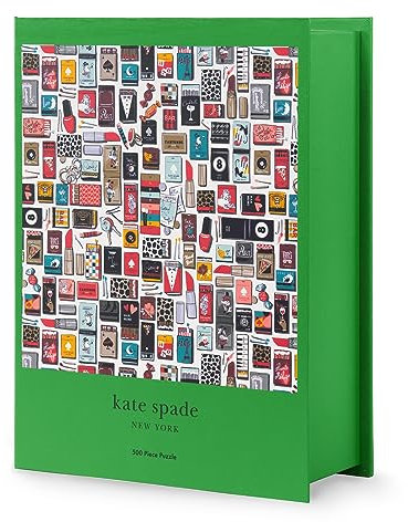 Kate Spade New York 500 Piece Puzzle for Adults, 22 x 22 Square Puzzle, Cute Puzzle with Storage Box (Matchbook)