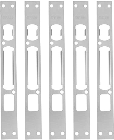 Deadbolt Strike Plate Door Reinforcement Plate 25 pcs Door Reinforcement Door Strike Plate Door Strike Plate Door Lock Plate Cover Plate Door Lock Door Latch Guard/301 ( Color : Silverx3pcs , Size : 2