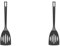 Chef Aid Pack of 2 Nylon Flexible Slotted Turners, BPA Free Kitchen Spatula for use with Non-Stick Cookware, Part of a selection of Kitchen Utensils