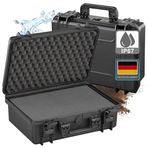 NYVI Schutzkoffer NYVIGuard NG520CAM 520x290x200mm Schwarz - Auführung: mit Fototasche & Noppenschaum - Staub- & Wasserdicht nach IP67, Kamerakoffer Werkzeugkoffer