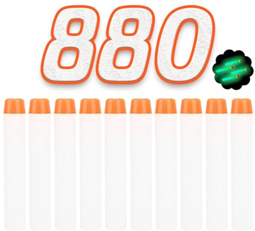 König Design Nerf Pfeile - 880 Stück Darts Munition für N-Strike Elite Blasters Series Hasbro Fortnite