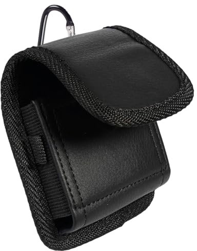 Tohrugue Ceinture Clip Étui Cuir Universel,Sac de Téléphone Portable,Pochette Ceinture Homme Étui pour Samsung Galaxy Z Flip 5/Flip 4/Flip 3 (Style C,Noir)