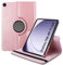 World biz Case Fits Samsung Galaxy Tab A9+ Plus 11-Inch 2023 (SM-X210/X215/X216), 360 Degree Rotation Protective Stand Leather Cover, Auto Wake/Sleep Galaxy Tab A9+ 11’’ Tablet (Rose Gold)