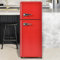 Frigorífico Retro Con Congelador,Combinación De Frigorífico-Congelador 92L,Refrigeración: 64L,Congelación: 28L,3 Estantes,116 Kwh/Año,LED,Cajón Para Verduras,Estantes En Puerta,Red