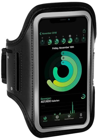 ONEFLOW Workout Case für Xiaomi 17 Sportarmband zum Joggen mit Touch Fenster, Handy Armband für Sport und Outdoor, Handyhalterung für den Arm, Lauftasche Jogging, Schwarz