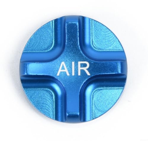 Aluminum Alloy Fork Cap Protector for FOX Air Valve, For Front Fork Seal and Cycling Valve guards, Lightweight For Dust Suspension Top Cover Replacement in Blue or Gold(Blue)