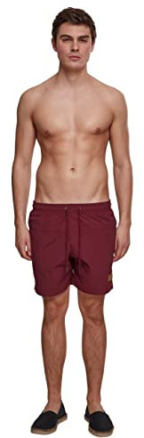 Urban Classics Block Swim Shorts, Pantaloncini da Bagno, Uomo, Cherry, L