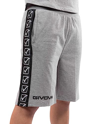 GIVOVA Bermuda Terry Band Grigio Melange Chiaro