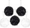BRUBAKER Cosmetics - Fleur de bain & douche - Lot de 5 - Éponge exfoliante - Qualité supérieure - Nylon - Noir et Blanc