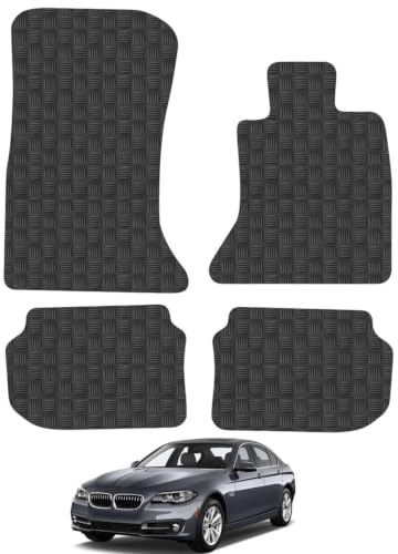 Compatible with BMW 5 Series (2010-2013) [Touring, Saloon] 3mm Rubber Car Mats