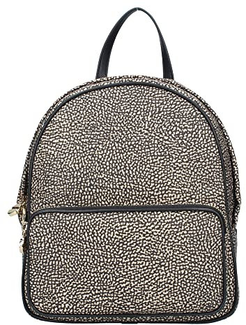 BORBONESE BORBONESE Rucksack SMALL 933027 I15, Op Natur/Schwarz, Taglia unica